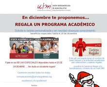 Para Navidad te proponemos... REGALA CONOCIMIENTO, REGALA UN PROGRAMA ACADÉMICO