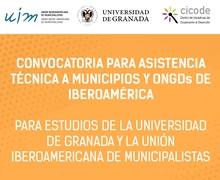 AMPLIADO PLAZO para solicitar Asistencia Técnica de la UIM y la Universidad de Granada a Municipios de Latinoamérica