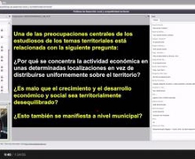 VIDEOCONFERENCIA UIM SOBRE POLÍTICAS DE DESARROLLO LOCAL Y COMPETITIVIDAD TERRITORIAL