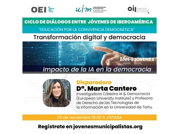 Inscríbete y participa en el diálogo juvenil sobre "El impacto de la IA en la democracia"