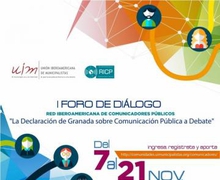 RED IBEROAMERICANA DE COMUNICADORES PÚBLICOS UIM INVITA A FORO DE DIÁLOGO