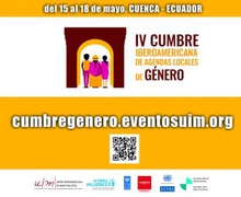 IV CUMBRE IBEROAMERICANA DE AGENDAS LOCALES DE GÉNERO