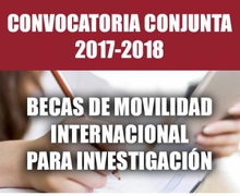 BECAS DE MOVILIDAD INTERNACIONAL PARA INVESTIGACIÓN