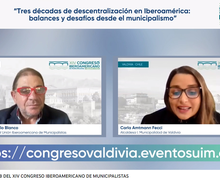 Presentación del portal web del XIV CONGRESO IBEROAMERICANO DE MUNICIPALISTAS