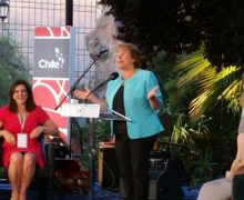 PRESIDENTA DE CHILE MICHELLE BACHELET HABLA DEL TRABAJO DE LA UIM