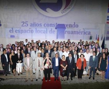 CERCA DE 150 ASISTENTES A LA CEREMONIA 25 AÑOS CONSTRUYENDO EL ESPACIO LOCAL DE IBEROAMÉRICA