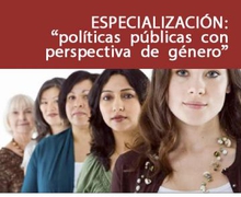 ESPECIALIZACIÓN EN POLÍTICAS PÚBLICAS CON PERSPECTIVA DE GÉNERO